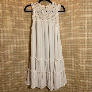 Xhilaration ivory flowy dress